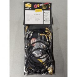 Durites de frein aviation SPIEGLER HONDA CRF1000L AFRICA TWIN Adv Sports A2/D2 18- (SD06)(06 durites av + arr - ABS)