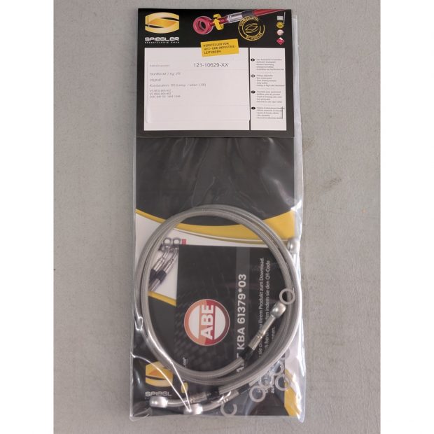 Durites de frein aviation SPIEGLER DUCATI 750 SS 91-97 (750S)(02 durites avant - original - double disques)