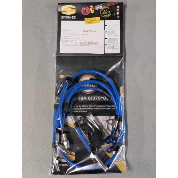 Durites de frein aviation SPIEGLER SUZUKI GSX-S 1000 KATANA 19- (WDG0)(05 durites av + arr - original - ABS)