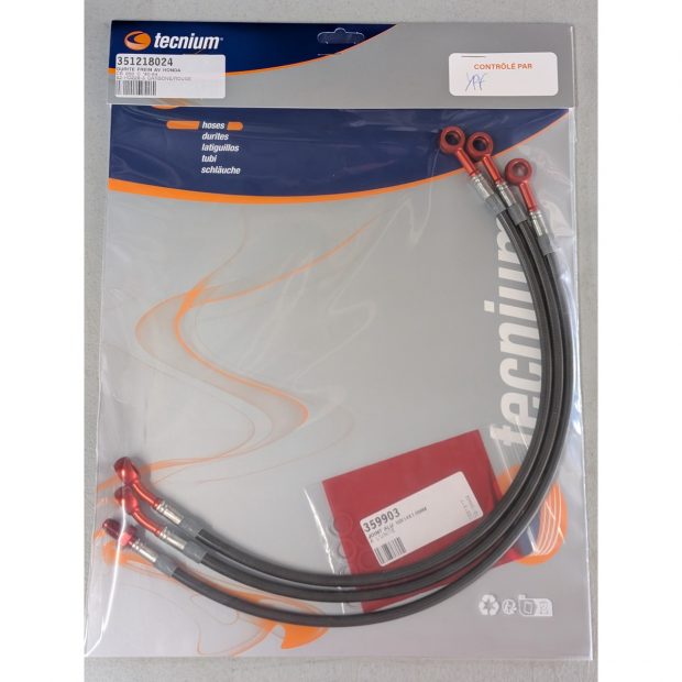 Durites de frein aviation HONDA CB 650 C 80-84 (Avant - 3 durites - Origine)