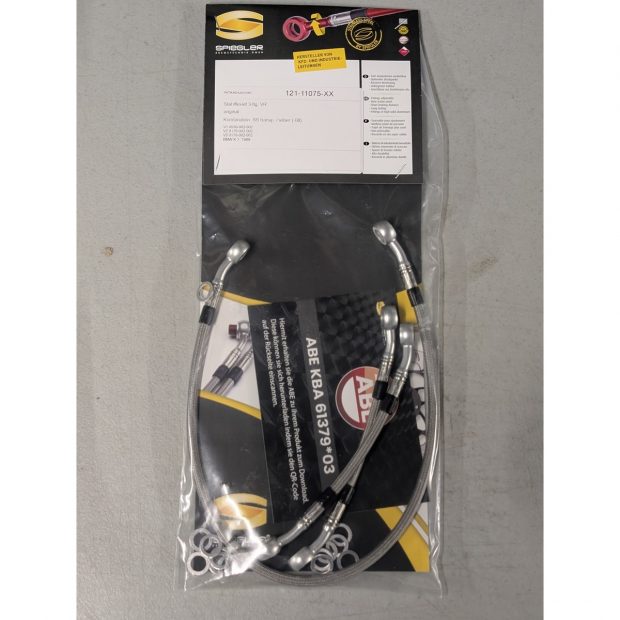 Durites de frein aviation SPIEGLER BMW K1 89-92 (BMW100)(03 durites avant - original - NO ABS)