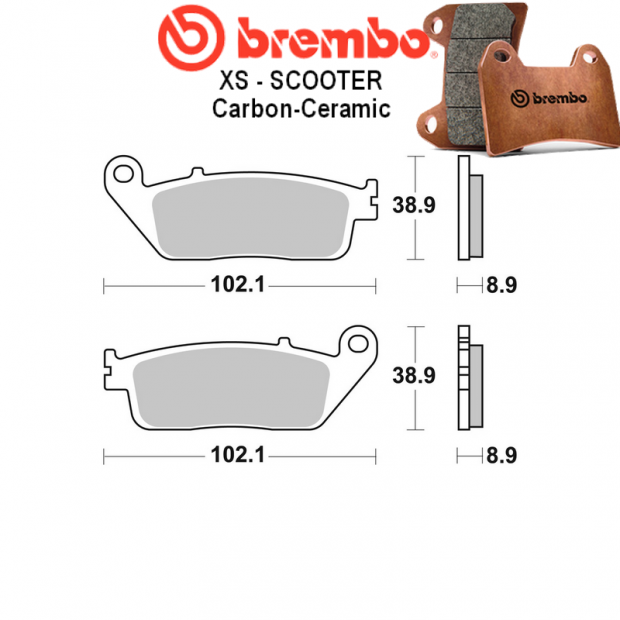 Plaquettes de frein BREMBO 07075XS HONDA FJS 600 SILVERWING 03-15 (Arrière)