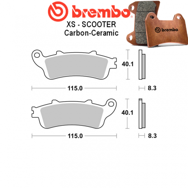 Plaquettes de frein BREMBO 07072XS HONDA FJS 600 SILVERWING 03-15 (Avant)