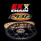 Kit chaîne EK/PBR Coloris OR 520M3 13/50 - HONDA CR 250 R (ME03) 2004