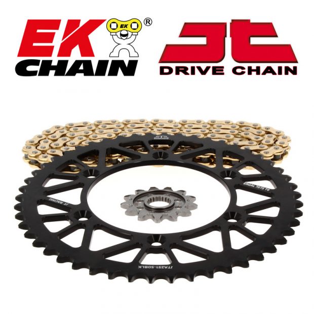 Kit chaîne EK/JT Coloris OR super renforcé 520ZVX3 16/41 - KTM 790 DUKE ABS 18-25