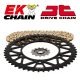 Kit chaîne EK/JT Coloris OR super renforcé 525ZVX3 15/44 - KAWASAKI Z900 SE 22-25