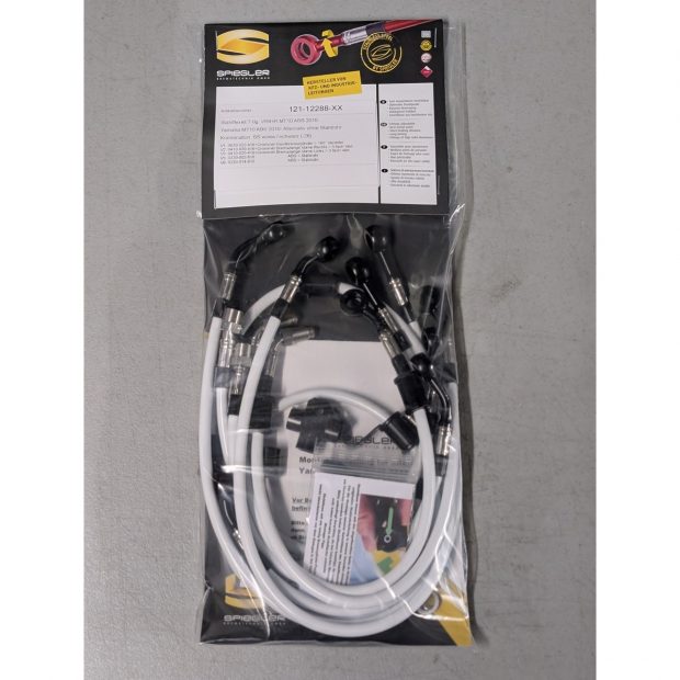 Durites de frein aviation SPIEGLER YAMAHA MT-10 16-21 (RN45)(07 durites av+arr - alternatif - sans tubes acier ARR - ABS)