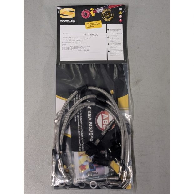 Durites de frein aviation SPIEGLER YAMAHA YZF-R6 17- (RJ27)(05 durites av + arr - original - ABS)