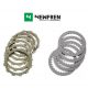 Disques garnis + lisses d'embrayage NEWFREN KAWASAKI Z500 24-25 (F2724AC)