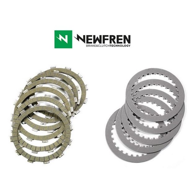 Disques garnis + lisses d'embrayage NEWFREN KAWASAKI Z500 24-25 (F2724AC)
