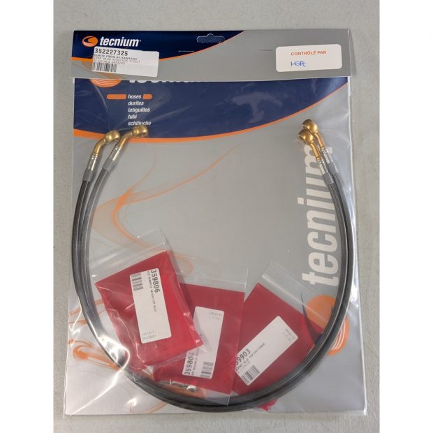 Durites de frein aviation KAWASAKI ZX-6R 05-06 (Avant - 2 durites - Montage direct)