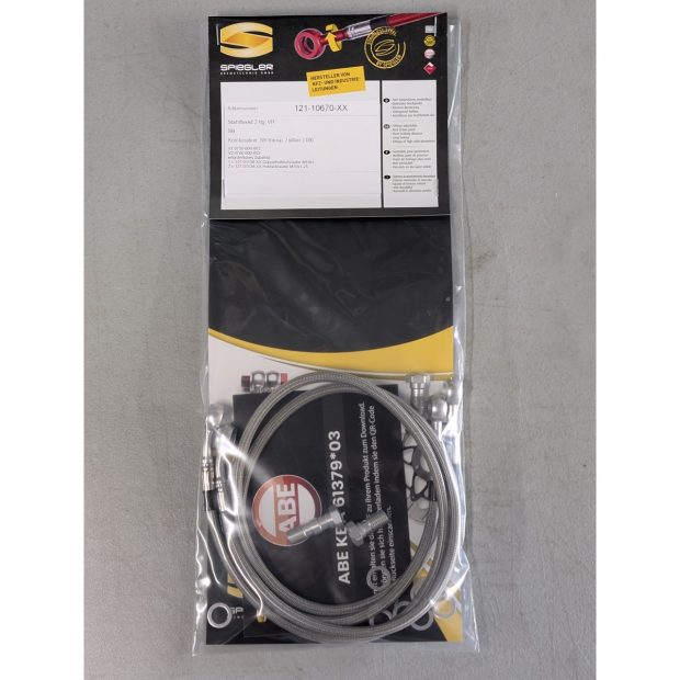 Durites de frein aviation SPIEGLER SUZUKI TL 1000 S 97-01 (AG)(02 durites avant - Version StreetBike)