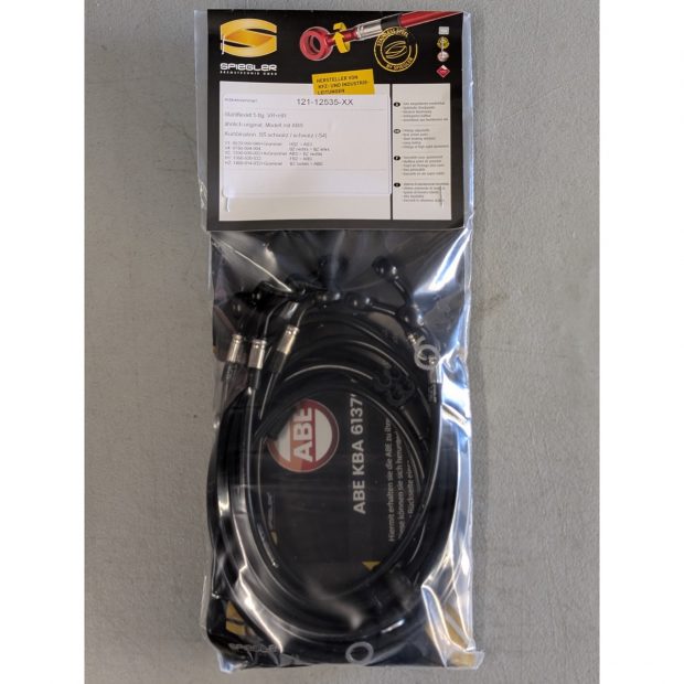 Durites de frein aviation SPIEGLER YAMAHA TENERE 700 23- (DM15/DM16)(05 durites av + arr - sans tubes acier - ABS)