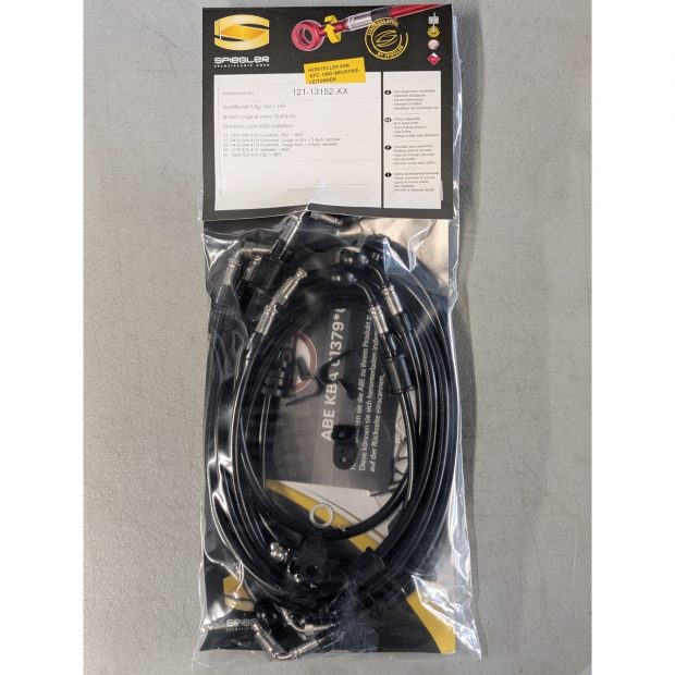 Durites de frein aviation SPIEGLER KAWASAKI VERSYS 1000 12-14 (LZT00A)(06 durites av + arr - sans tubes acier - ABS)