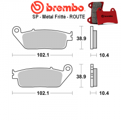 Plaquettes de frein BREMBO 07HO34SP YAMAHA MT-01 1700 05-16 (Arrière)