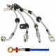 Durites de frein aviation SPIEGLER SUZUKI GSX-S 1000 GT 21- (WEK0)(05 durites av + arr - origine - ABS)