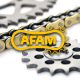 Kit chaîne AFAM 525XSR2 16/43 super renforcé - couronne standard - YAMAHA MT-07 - TRACER 2014-2024
