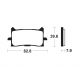 Plaquettes de frein TECNIUM MF440 HONDA CB 300 R 18-21 (Avant)