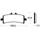 Plaquettes de frein TECNIUM MF341 SUZUKI GSX-S 1000 GT 22-25 (Avant)