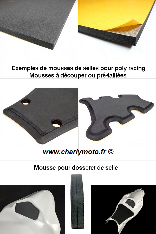 Mousse de selle prédécoupée